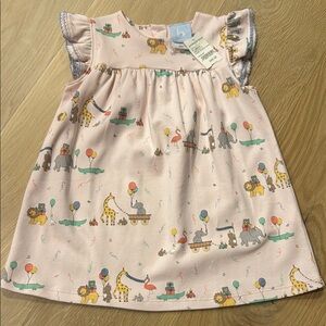 Pink Animal Print Baby Dress